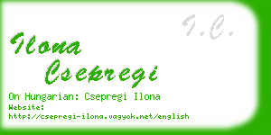 ilona csepregi business card